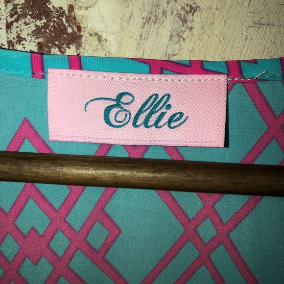 Ellie brand cinch waist 3/4 quarter sleeve dress - Picture 4 of 7